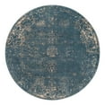 thumbnail image 5 of Unique Loom Sofia Collection Area Rug - Casino (5' Round Blue/Ivory), 5 of 10