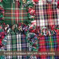 thumbnail image 4 of JCS McCuan Green Tartan Christmas Plaid Homespun Cotton Fabric Sold by the Yard, 4 of 7
