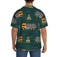 thumbnail image 5 of Sigee Big Machine Print Men's Shirts Casual Button Down Short Sleeve Summer Beach Shirt Hawaiian Vacation Shirts Tee Shirt-X-Large, 5 of 7