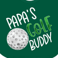 thumbnail image 4 of Inktastic Papa's Golf Buddy with Golf Ball Boys or Girls Baby Bib, 4 of 4