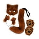 thumbnail image 1 of Conjunto de máscara y cola para mujeres y niñas, disfraz de tocado de peluche decorativo con orejas de peluche. Marrón rojizo, 1 of 9