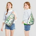 thumbnail image 4 of Dino World Sling Bag&nbsp;- Colorful Jurassic Print Cooler, Reusable Tote for Work & Beach Outings, 4 of 4