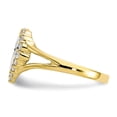 thumbnail image 4 of 10K Two-Tone Gold Ring Band Themed Cubic Zirconia CZ, 4 of 5