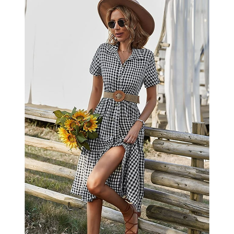 Summer button best sale up dress