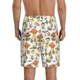 thumbnail image 3 of Naloa Mushrooms Men's Short Pajama Pants, Lounge Comfort Shorts with Elasticized Waistband and Side Pockets - X-Large, 3 of 9