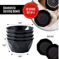 thumbnail image 4 of Bruntmor | Soup Bowls Set Of 4 Geometric 30 Ounce Soup Bowls - Elegant Stackable, 4 of 8