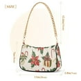 thumbnail image 3 of FORMRS Womens Shoulder Bag with Chain Strap Clutch Purse Cute Tote Handbag, Red Christmas Poinsettia, 3 of 7