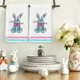 thumbnail image 4 of Easter Decorations Kitchen Towels, 15.75x23.62 inch Dish Towels with Bunny Eggs, Spring Hand Drying Tea Towel for Bathroom Kitchen Decor, Housewarming Gift Party Supplies, 4 of 6