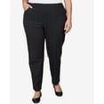 thumbnail image 4 of Alfred Dunner Womens Plus-Size Slim Fit Pinstripe Short Length Pant, 4 of 6