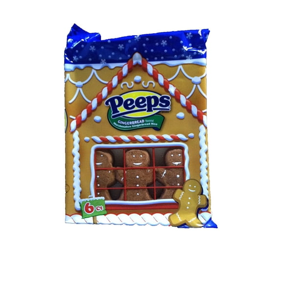 Gingerbread Flavored Marshmallow Men Candy 6 Ct, 5 Packs