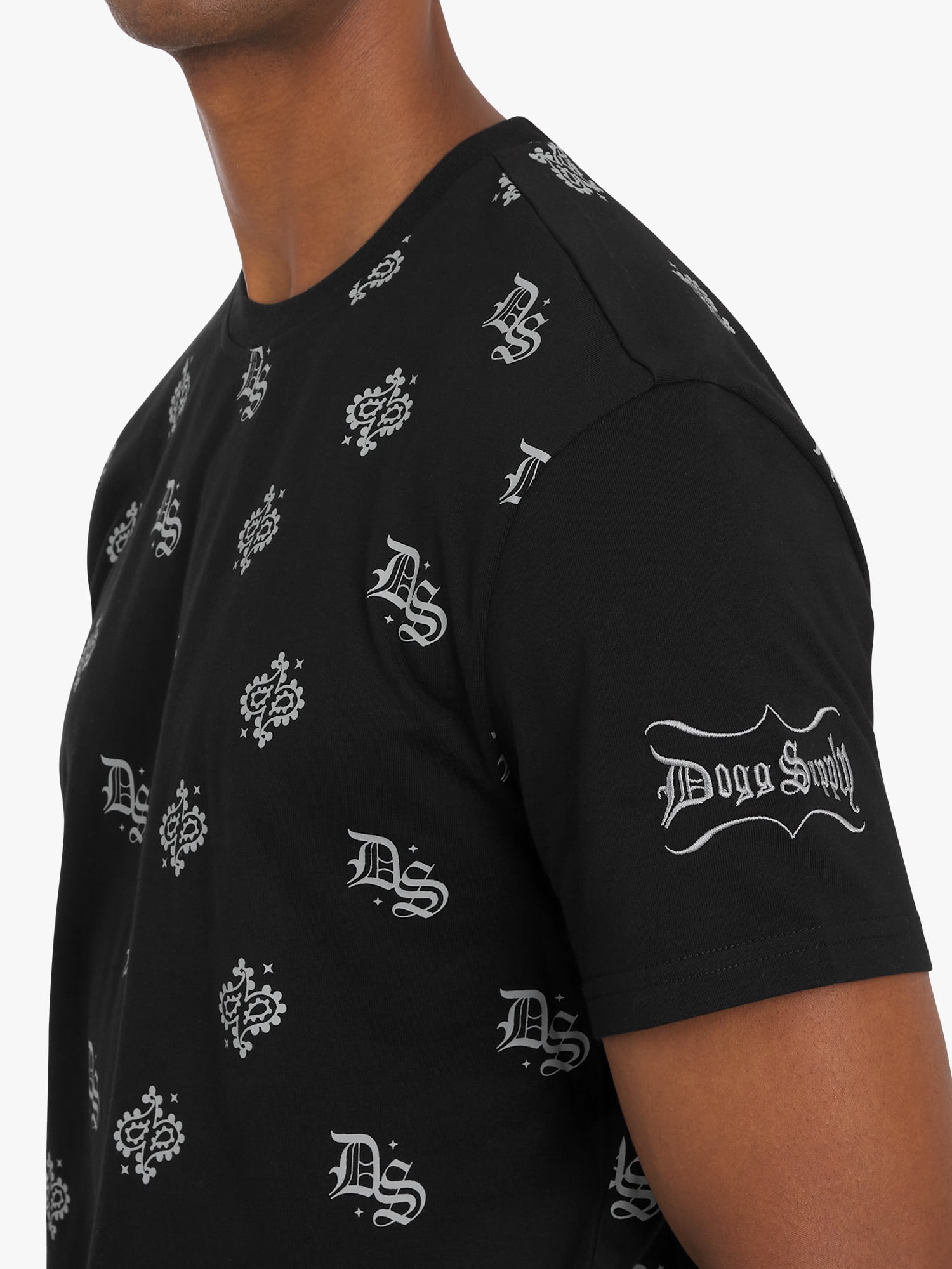 Dogg Supply by Snoop Dogg All-Gender Young Men's and Women's Bandana Crew Top Tee Shirt, Sizes XS - 5XL