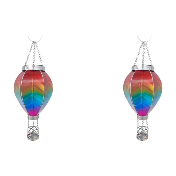 Globo Aerostático Linterna Solar Impermeable Llama Parpadeante (arco Iris)