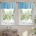 thumbnail image 2 of LALILO Kitchen Curtain Valance Watercolor Animal Colorful Rod Pocket Window Curtain 52"x 18" Set of 2, 2 of 7