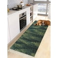 thumbnail image 3 of Green Forest Hallway Runner Rug 2x6ft,Pine Tree Summer Botanical Modern Art Washable Woven Living Room Bedroom Kitchen Bathrom Carpet with Tassels,Indoor Outdoor Throw Door Mat for Entryway, 3 of 5