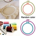 thumbnail image 3 of Unatoiry 3-10 inch Plastic Cross Stitch Machine Embroidery Hoop Ring Sewing Tool Random Color 9 Inches 1Set, 3 of 5
