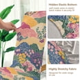 thumbnail image 5 of Yayeee 2 Pack Dining Chair Covers Stretch Parson Chairs Slipcovers Seat Protector, Green Floral Wave, 5 of 6