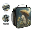 thumbnail image 2 of Square Insulated Lunch Bag Leak-proof Lunch Box for Outdoor Work Picnic Little Hedgehog Holding An Umbrella, 2 of 6