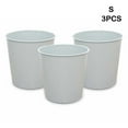 thumbnail image 2 of EIMELI 3 Pieces  Waste Paper Bin Lightweight Trash Can No Lid Garbage Container Bathroom Basket for Kitchen Lounge Pink/L, 2 of 10