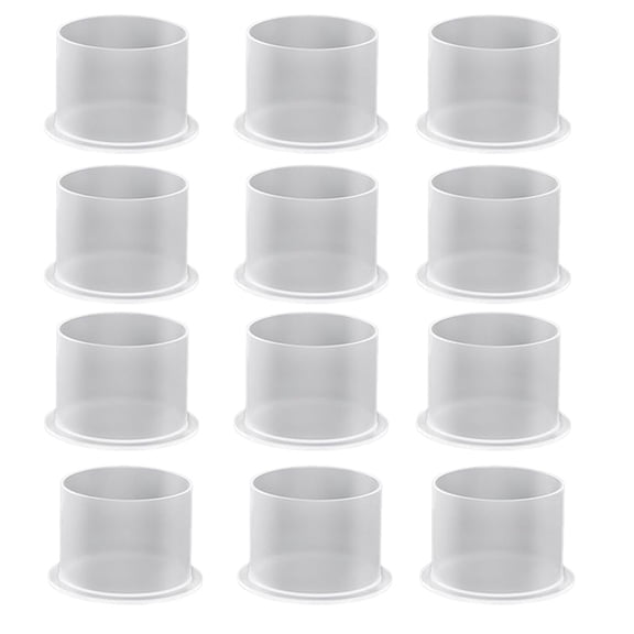 Tattoo Ink Caps,1000Pcs Medium Ink Caps Disposable Tattoo Ink Cups with Base Clear Plastic Pigment Tattoo Caps 11mm