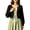 Black, variant on Arlun 3D Cherry Cropped Cardigan Sweater for Women Classic Crew Neck Open Front Long Sleeve Chunky Cardigans Cute Trendy Fall Winter Button down Short Outerwear