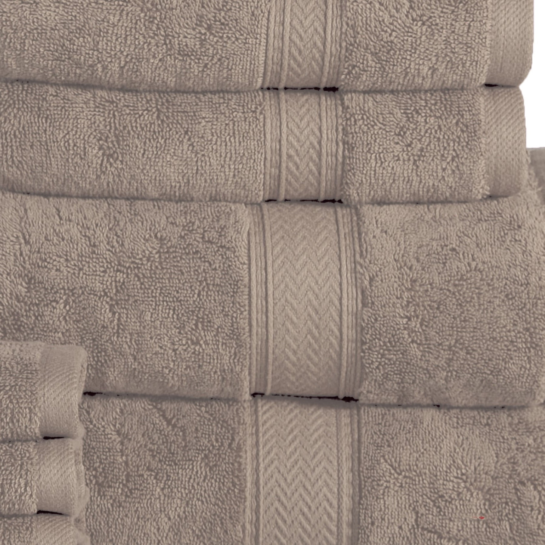 Addy Home Best Value 10-Piece Cotton Bath Towel Set (2 Bath, 4 Hand, 4  Wash), Rust 