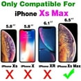 thumbnail image 2 of Phone Case for iPhone Xs Max Wallet Cover with Tempered Glass Screen Protector and Zipper Credit Card Holder Stand Leather Cell i X XR Xsmax 10x SX Xmax 10xs 10s 10 Plus Xmaxs Women Men Beige, 2 of 13