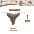 thumbnail image 2 of 12Pcs Box Corner Protectors, 35mm Metal Vintage Edge Guard with Screws, Bronze, 2 of 6