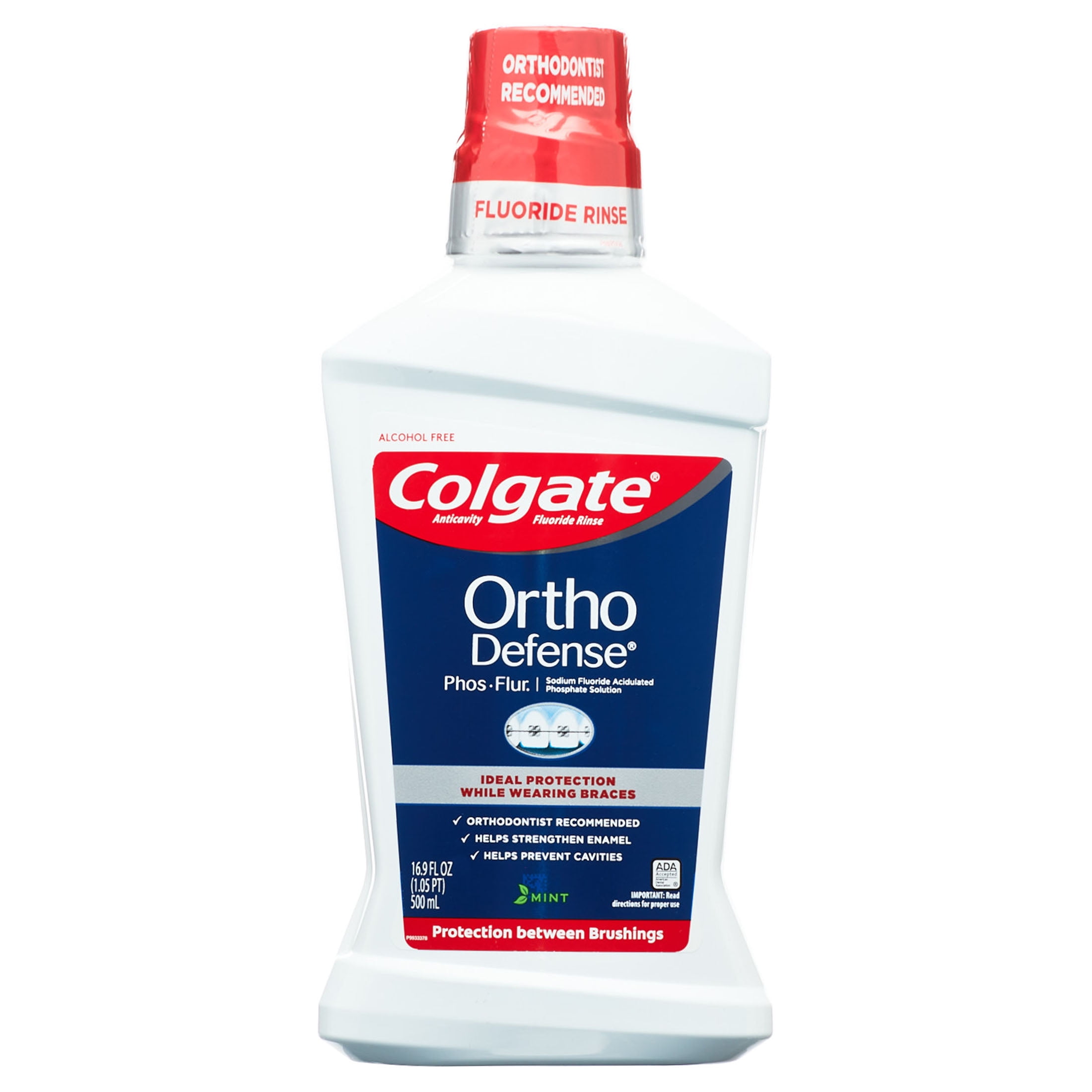 Colgate PhosFlur Ortho Defense Mouthwash, Mint, 500ml, 16.9 oz