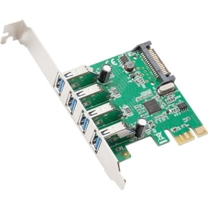 4PORT USB 3.0 PCI-EXPRESS CARD WITH FULL & LOW PROFILE (Best Pci Usb 3.0 Card)