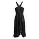 thumbnail image 4 of Vestido de fiesta de verano fluido para mujer con tirantes con volantes: elegante color liso, tejido ligero, cómodo para ocasiones especiales., 4 of 5
