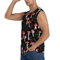 thumbnail image 3 of Disketp Red Mushrooms Sleeveless Tshirts For Men, Muscle Shirts For Men Dry Fit Tank Top-Large, 3 of 8