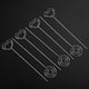 thumbnail image 4 of 60 Pieces Metal Wire Ready Note Card Holder Desk Number Holder Photo Holder, 4 of 5