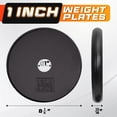 thumbnail image 2 of Discos de peso Yes4All de hierro fundido de 4 x 4,5 kg, orificio de 1 pulgada, 2 of 6