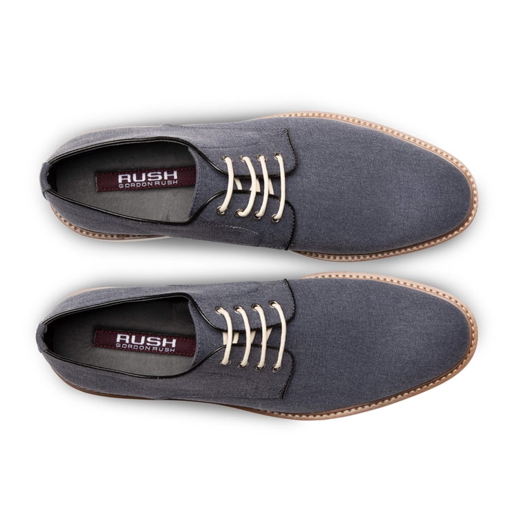 Gordon Rush men’s shoes (10.5) Navy RUSH Gordon Rush Mens Canvas Casual Plain Toe Oxford Shoe  main image 2