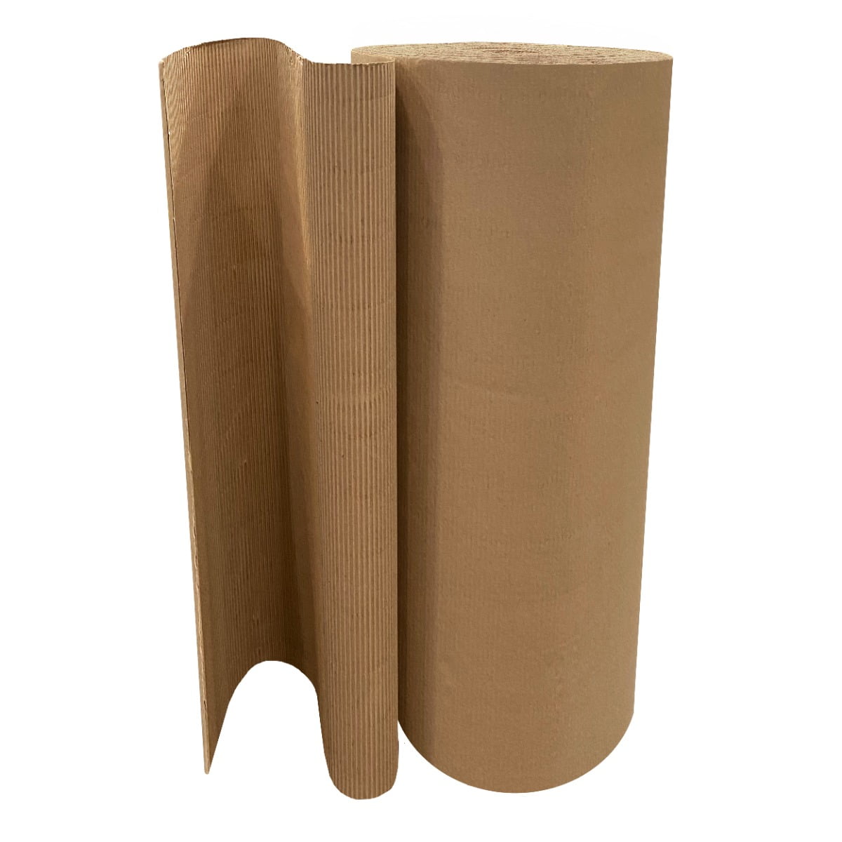 UOFFICE Corrugated Wrap 48" x 250' x 1/8" Thick - B Flute - Brown Cardboard Wrap