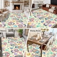thumbnail image 6 of Easter Gnomes Eggs 5'x8' Area Rug for Living Room, Bunny Ears Spring Flowers Country Yellow Washable Non-Slip Rugs for Bedroom Nursery Dining Room, Low-Pile Kitchen Carpet Large Entryway Rugs, 6 of 9
