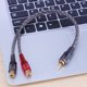 thumbnail image 3 of 1 unidad de 30cm, 1 RCA macho a 2 RCA hembra, Cable divisor OFC para sistema de Audio de coche, 3 of 6