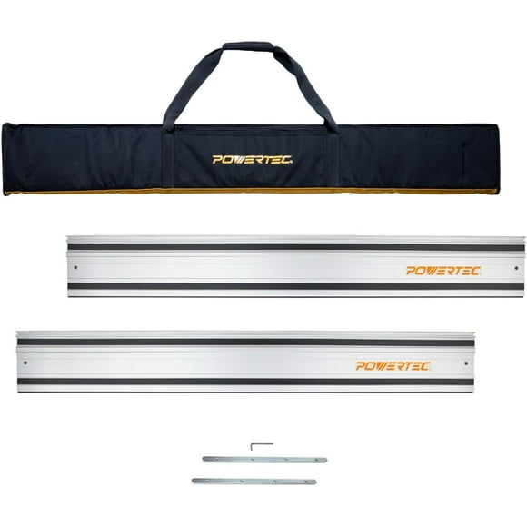 71550 55" Track Saw Guide Rail Kit for Makita or Festool | Includes (2) Guide Rails/Protective Guide Rail Bag/Rail Connectors