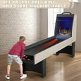 thumbnail image 2 of RayChee 8’ Roll and Score Classic Arcade Game Table, Roll and Score Game Set with LED Electronic Scorer, Sound, Automatic Ball Return for Adults Kids Family Recreation Game Rooms - 4 Balls Included, 2 of 7