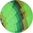 thumbnail image 1 of Ahgly Company Machine Washable Indoor Round Transitional Dark Lime Green Area Rugs, 4' Round, 1 of 7