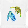 thumbnail image 4 of Inktastic Sea Turtles Swimming Together Girls Toddler Dress, 4 of 5