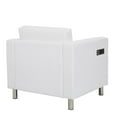 thumbnail image 4 of Chaise Atlantic avec Station de Recharge Simple en Tissu Dillon Snow White, 4 of 4