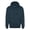 Navy, variant on Adult Tailgate Fleece Pullover Hooded Sweatshirt - BLACK - M
