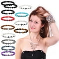 thumbnail image 3 of Pulseras de cuentas de piedra redonda natural Sonducket Ojo de Tigre, 3 of 6