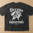 thumbnail image 2 of Become Ungovernable Raccoon Bootleg Retro Gothic Graphic Comfort Colors T-Shirt, 2 of 5