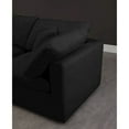 thumbnail image 6 of Meridian Furniture Plush Standard Black Velvet Modular Armless Sofa, 6 of 8