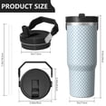 thumbnail image 4 of Modern 30oz Handheld Travel Tumbler with Handle – Double Wall Stainless Steel Insulated Cup, Flip Straw Lid, Leak-Proof & BPA-Free for Hot and Cold Drinks – Durable Coffee & Juice Mug Black, 4 of 7