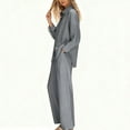 thumbnail image 5 of Bixock Two Piece Sets for Women,Loungewear Set for Women Long Sleeve Hoodie Tops Straight Wide Leg Pants Dress Sets, 5 of 8