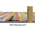 thumbnail image 3 of Handcraft Rugs Modern Abstract Geometric Stripe Pattern Accent Area Rugs, 5' x 7', 3 of 10