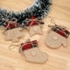thumbnail image 5 of Adornos navideños de estrellas de arpillera (paquete de 4) | Medias navideñas de poliéster con guantes | Decoración festiva para interiores y exteriores | Adornos rústicos para colgar en Navidad, 5 of 6